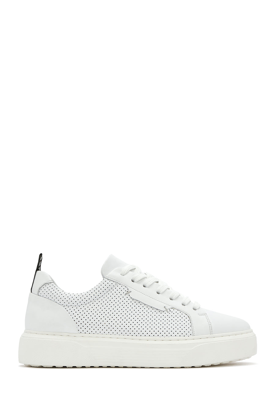Erkek Beyaz Bağcıklı Deri Sneaker 25SFD640414 | Derimod