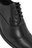 Men's Black Laced Leather Classic Shoes | Derimod