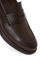 Erkek Kahverengi Deri Casual Loafer | Derimod