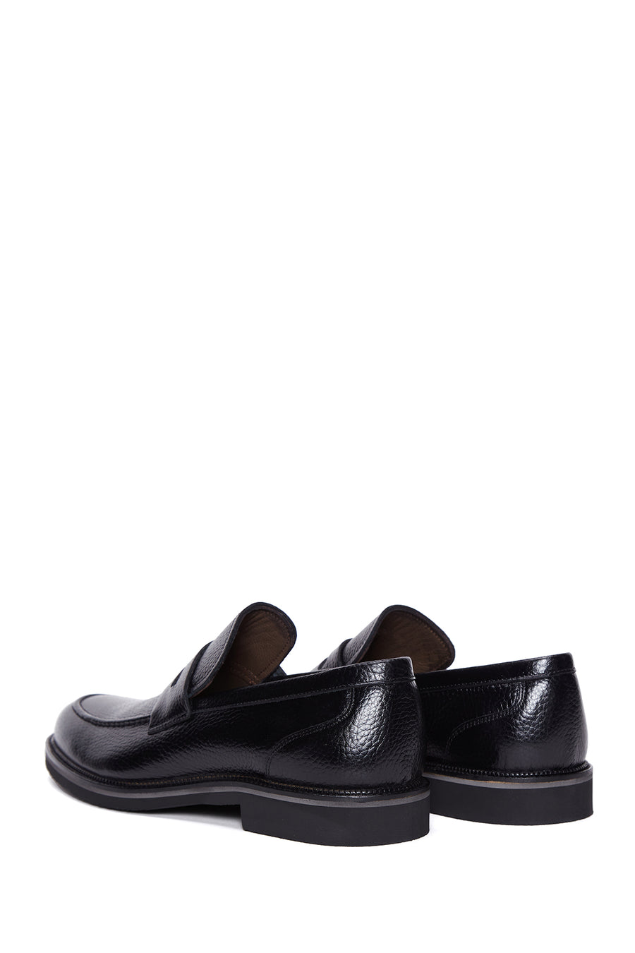 Erkek Siyah Deri Casual Loafer