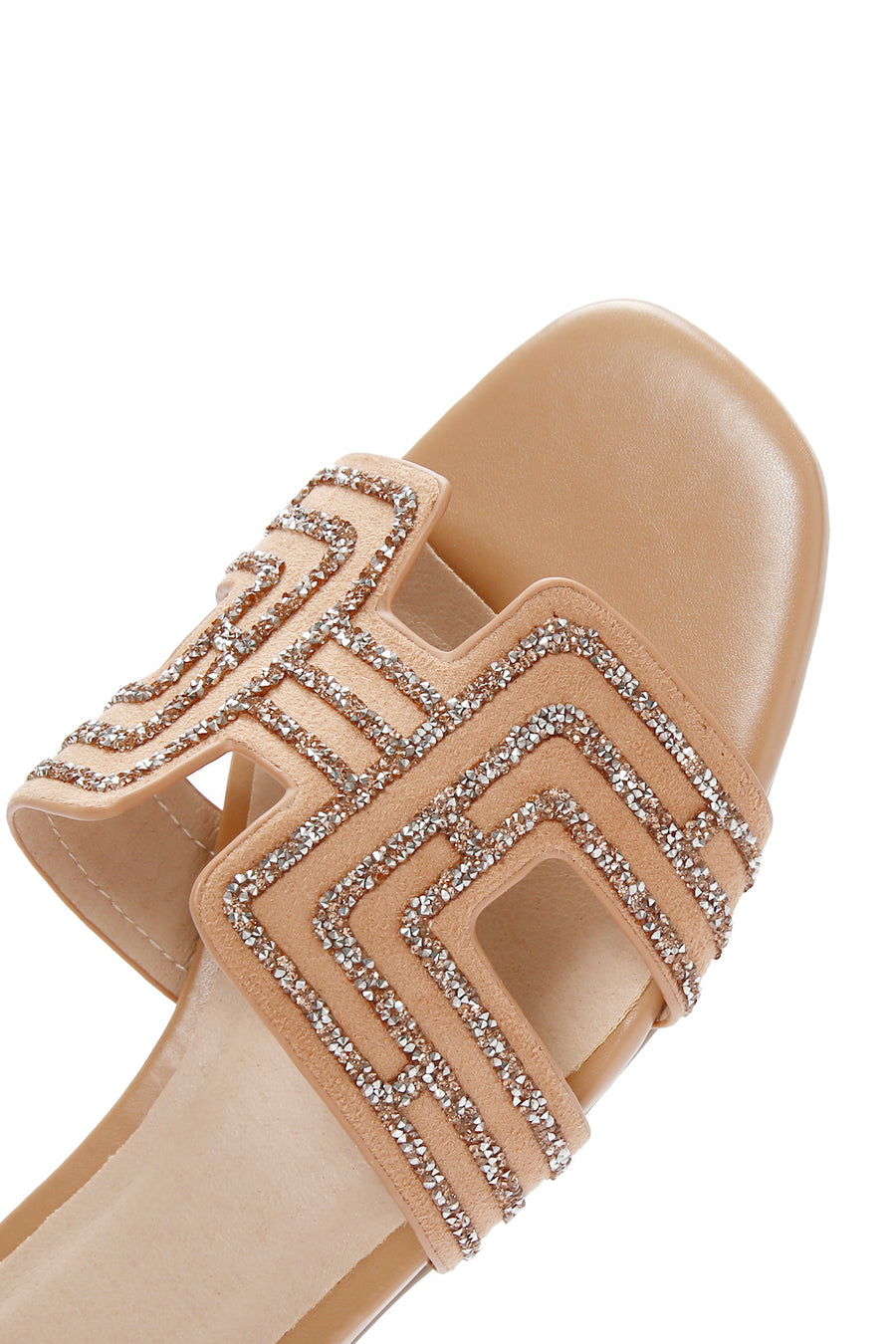 Women's Beige Stone Slippers