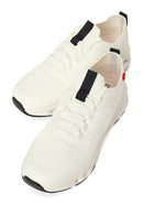Derimod Zero Woman White Thick-Soled Lace-Up Fabric Sneaker | Derimod