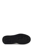 Men's Black Zippered Leather Boot | Derimod