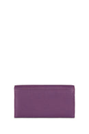 Geox Women's Purple Leather Wallet | Derimod