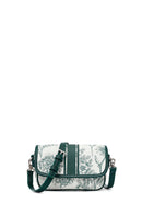 Woman Green Printed Mini Crossbody Bag | Derimod