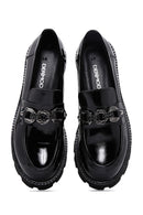 Kadın Deri Rugan Maskülen Loafer | Derimod