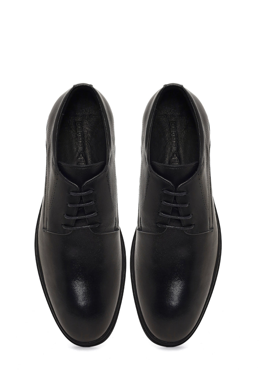 Derimod Fly Male Black Lace-Up Leather Casual Shoes