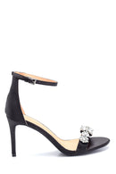 Women's Heeled Stone Detailed Sandals | Derimod