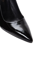 Kadın Siyah Rugan Deri İnce Topuklu Stiletto | Derimod