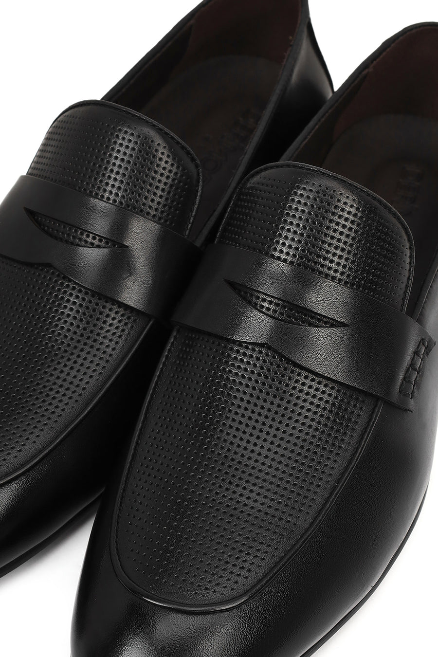Derimod Black Erkek Siyah Deri Klasik Loafer