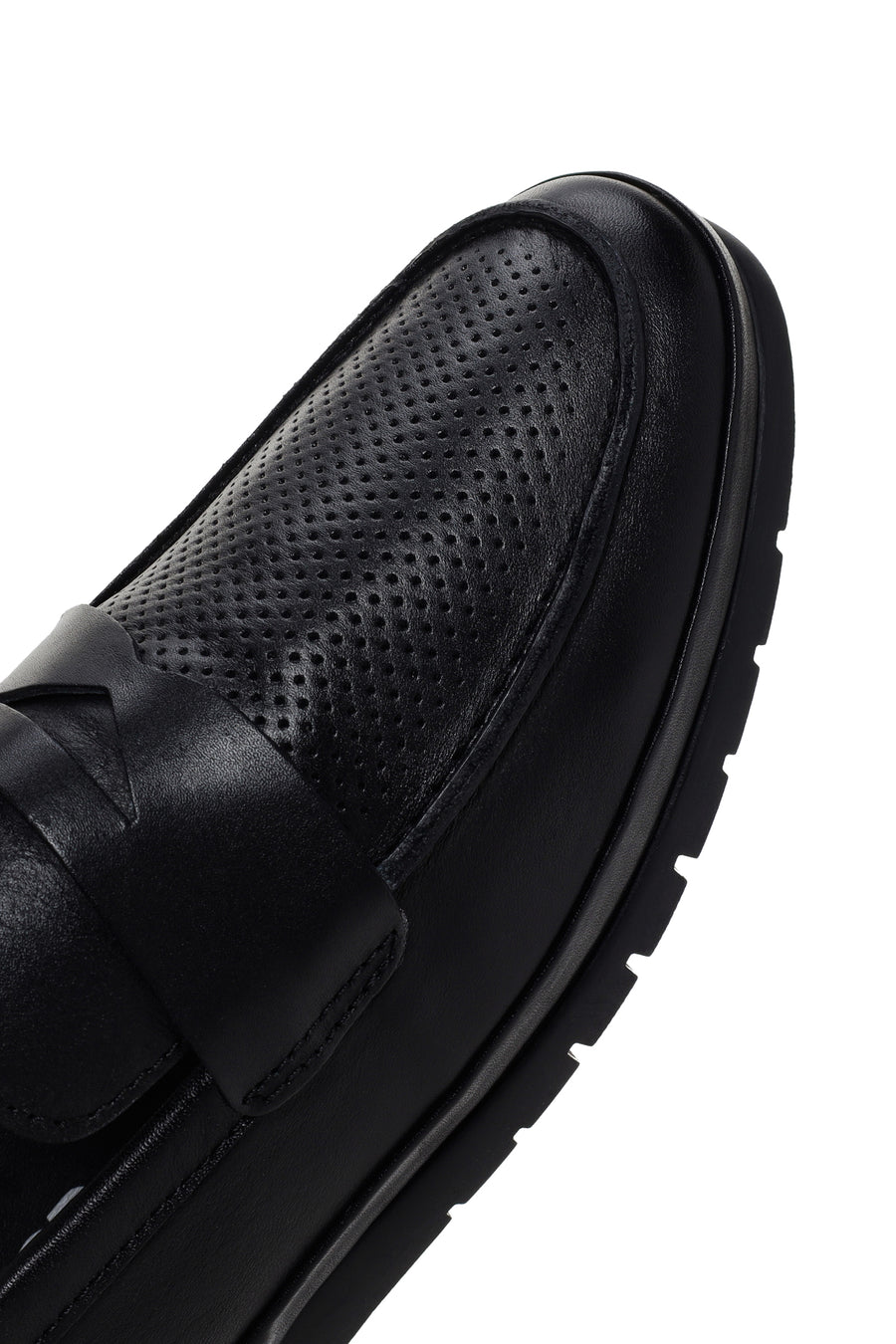 Erkek Siyah Deri Casual Loafer