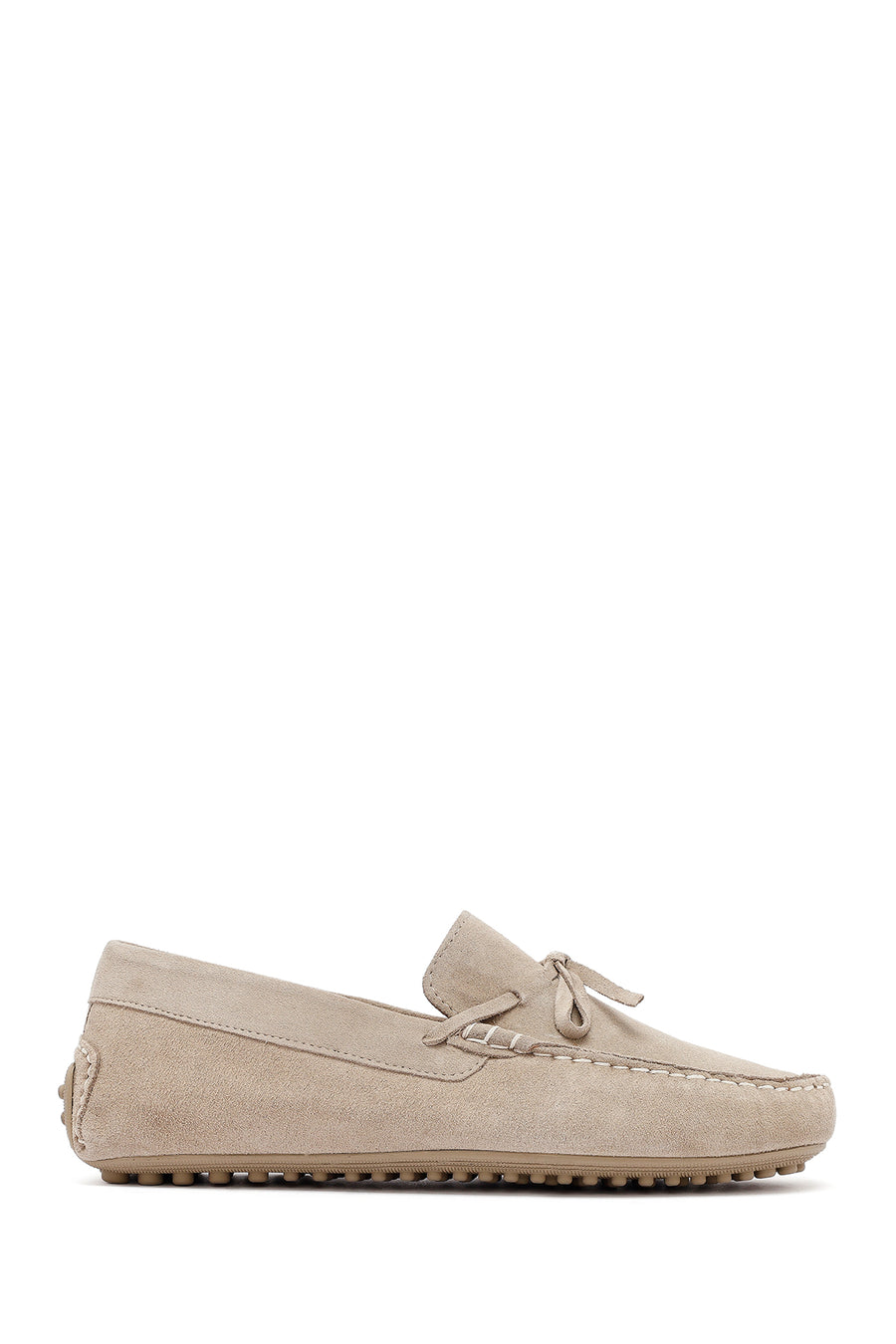 Erkek Bej Süet Deri Loafer 25SFD633110 | Derimod
