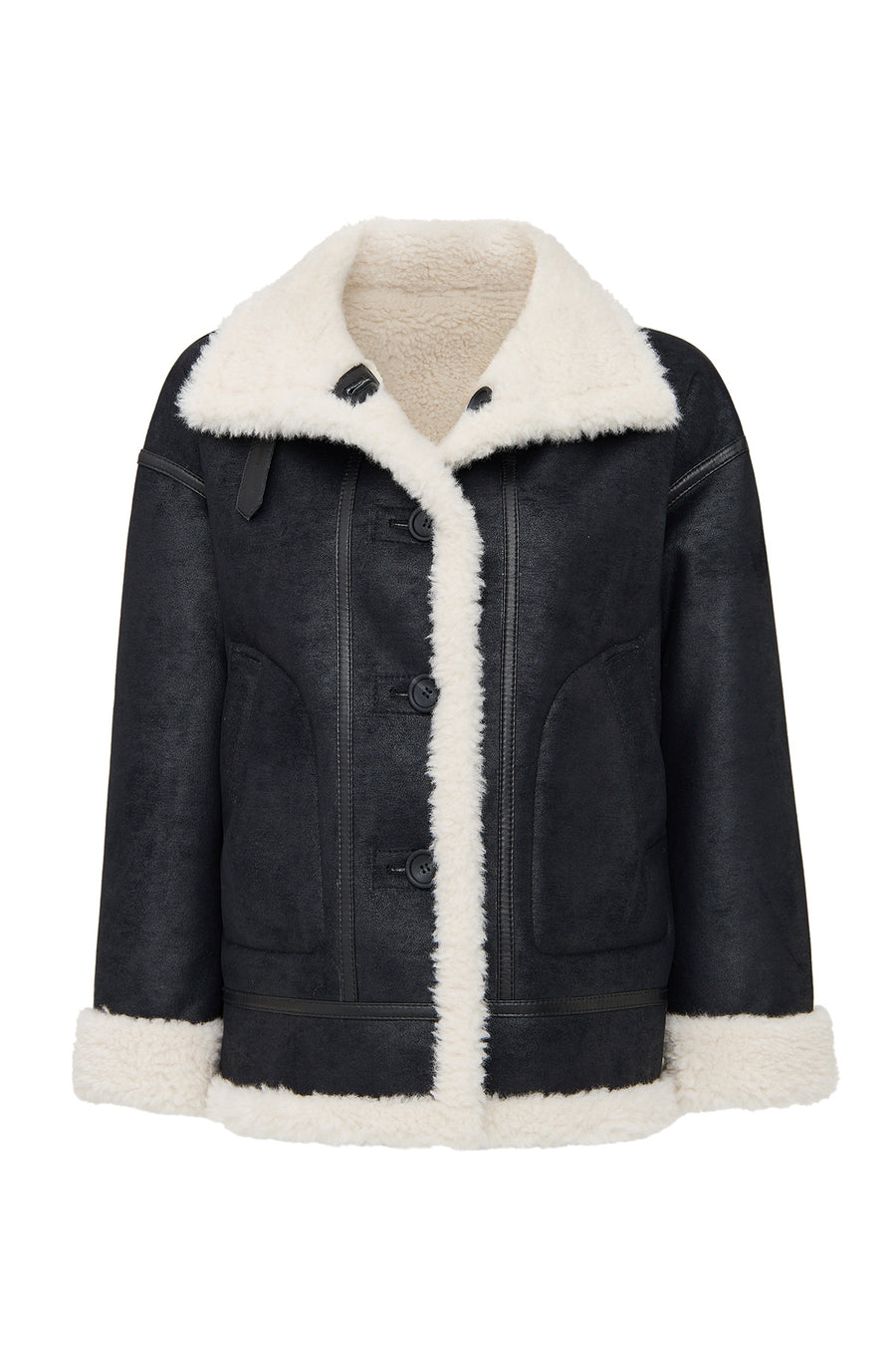 Oslo Women's Beige Reversible Teddy Coat