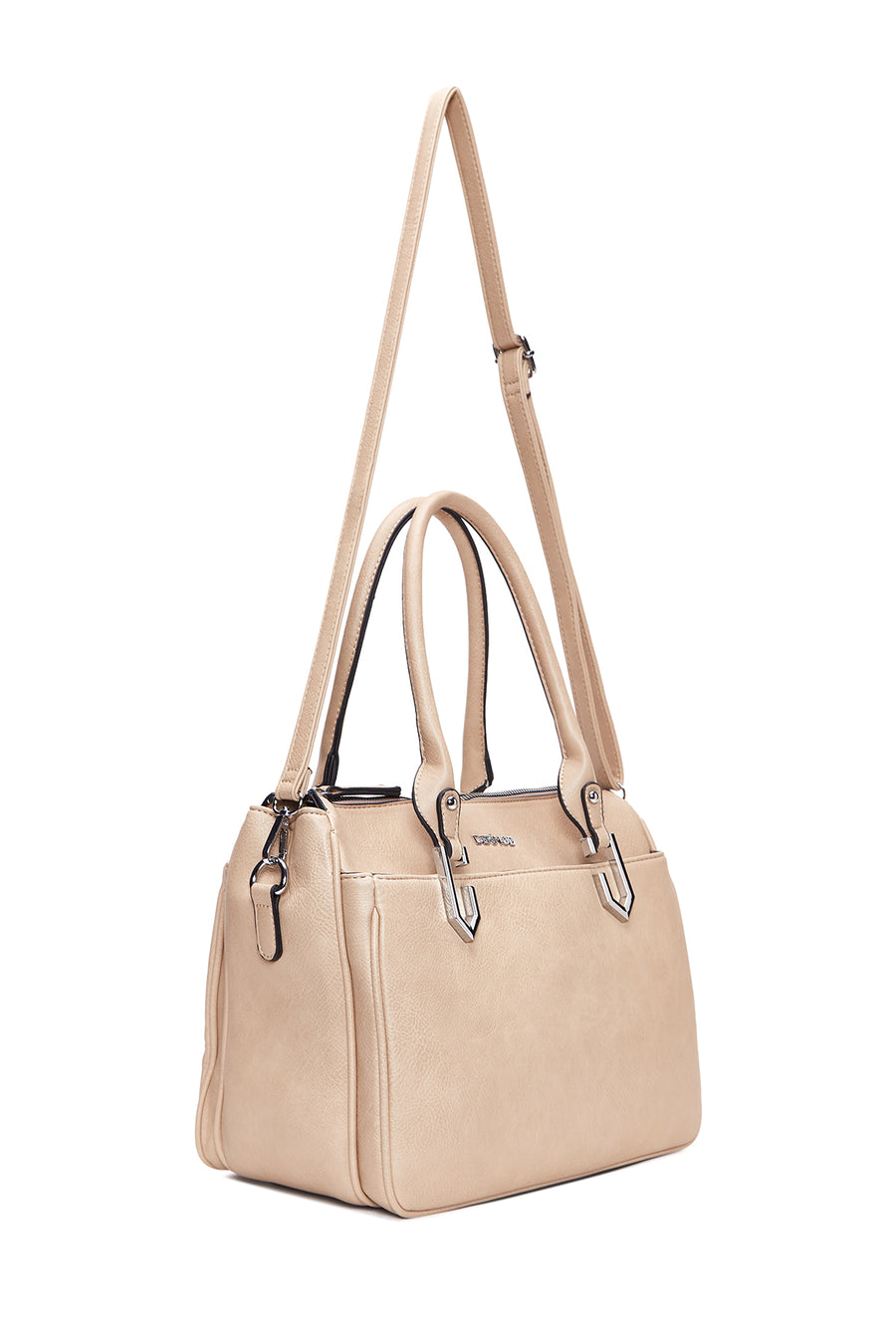 Kadın Vizon Uzun Askılı Baskılı Kol Çantası
