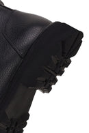 Male Black Lace-up Leather Casual Boots | Derimod