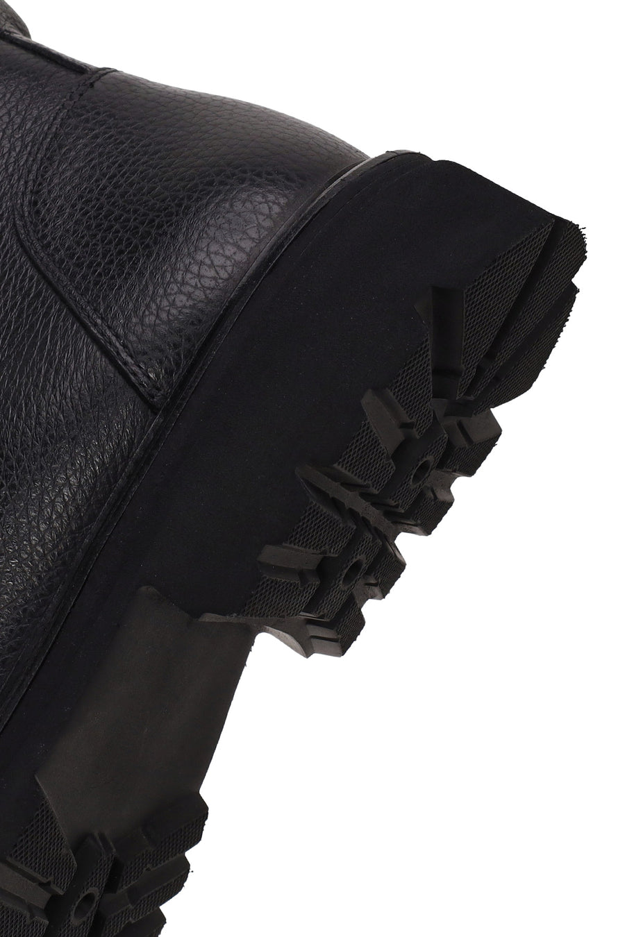 Male Black Lace-up Leather Casual Boots