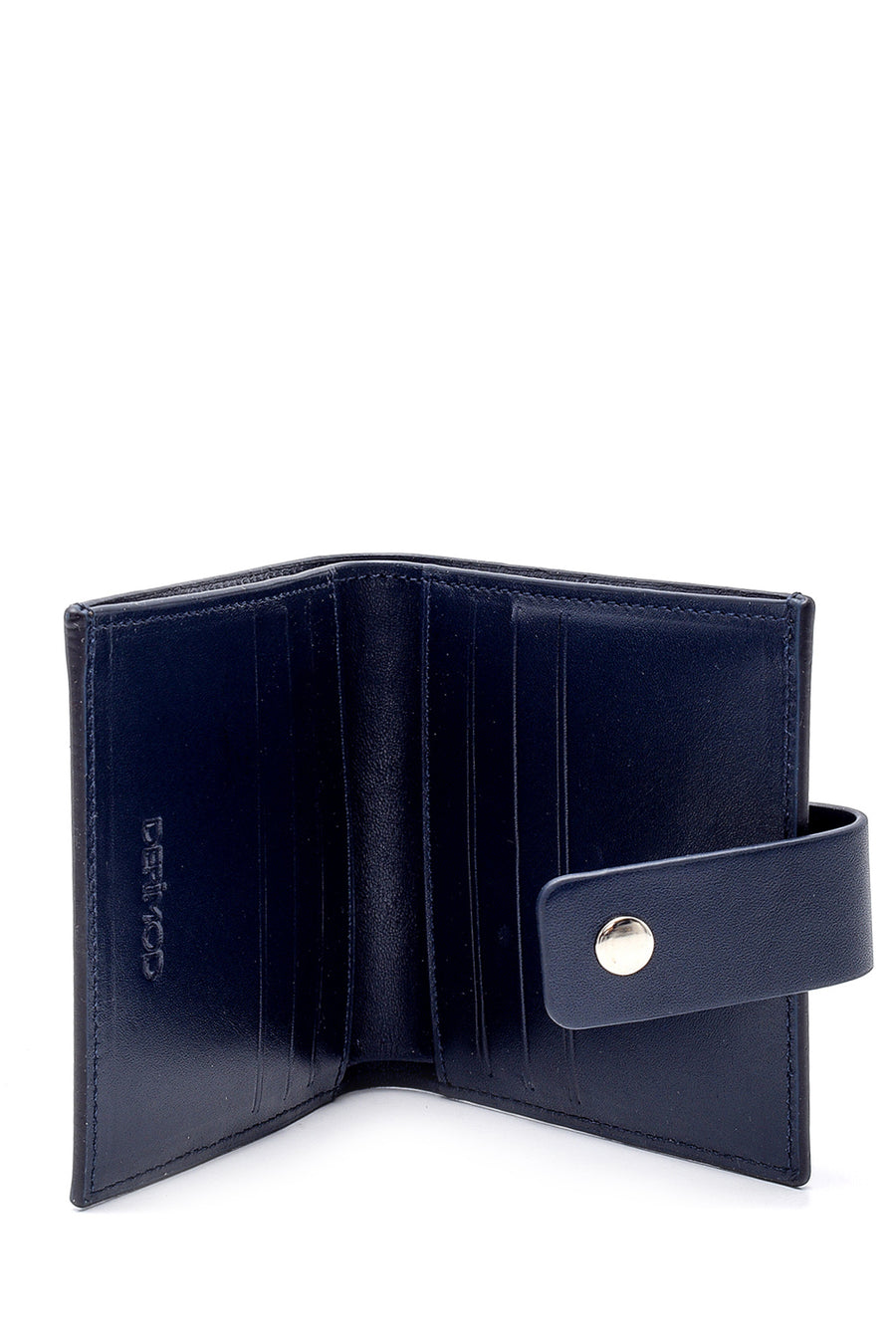 Men's Navy Blue Leather Wallet