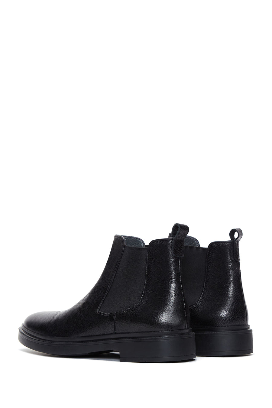 Men's Black Leather Chelsea Boots