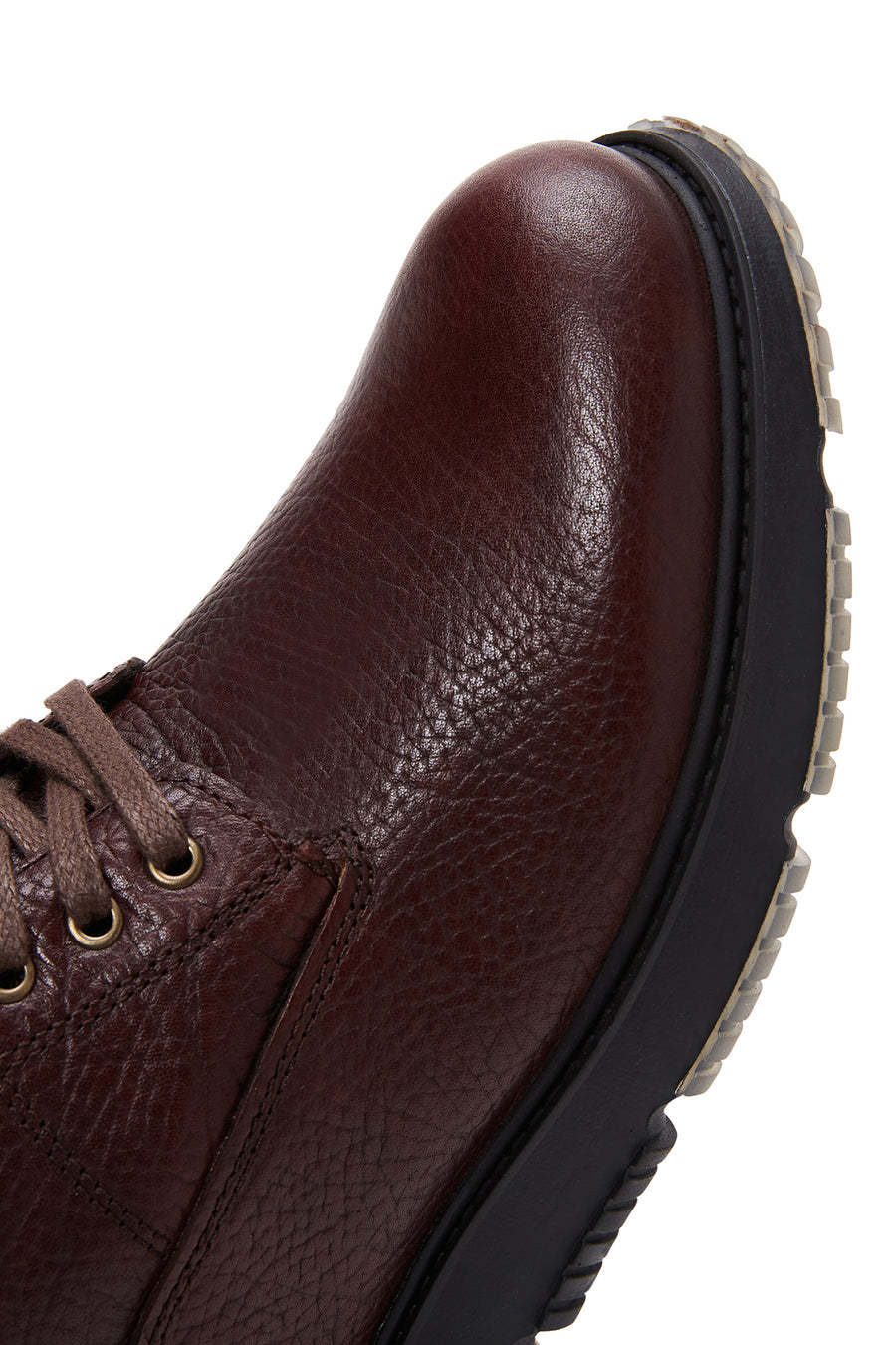 Men's Brown Leather Zippered Casual Boots