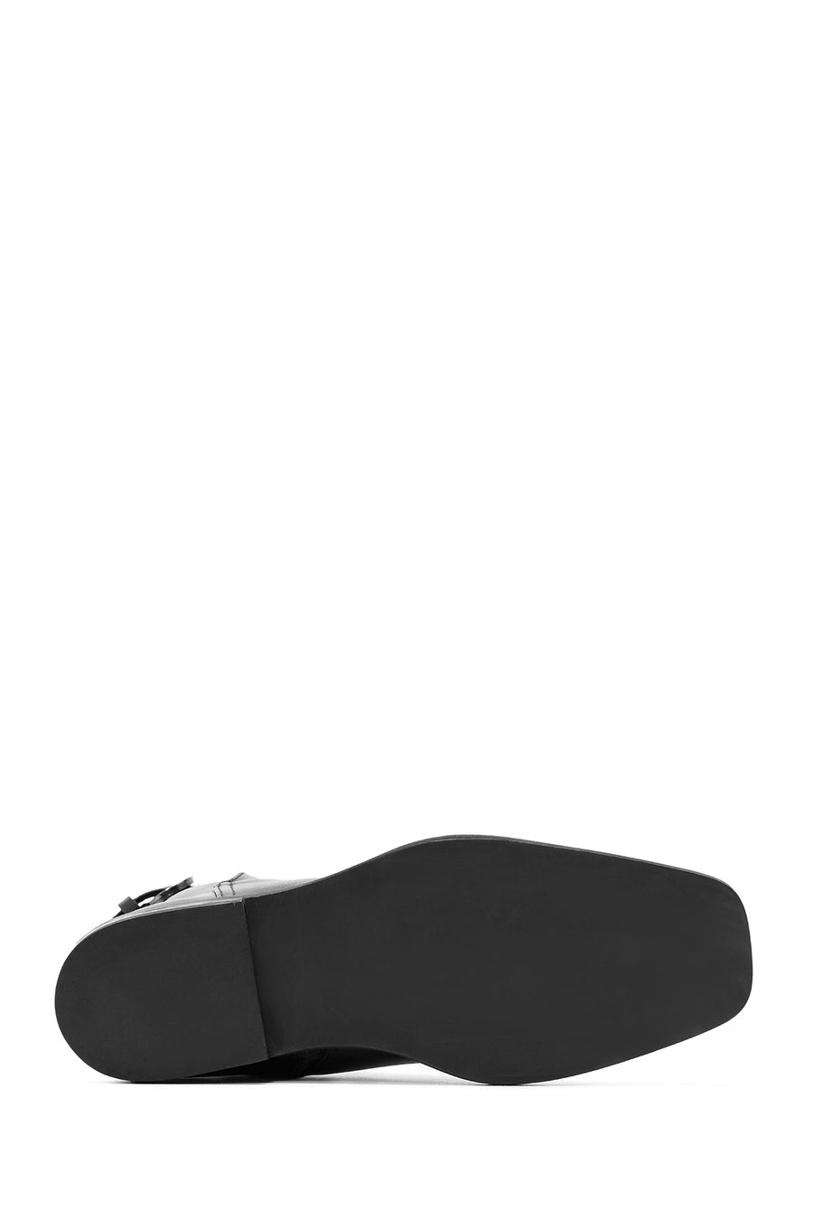 Women's Black Zippered Leather Boots