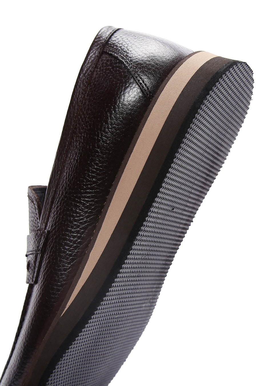 Erkek Kahverengi Deri Casual Loafer
