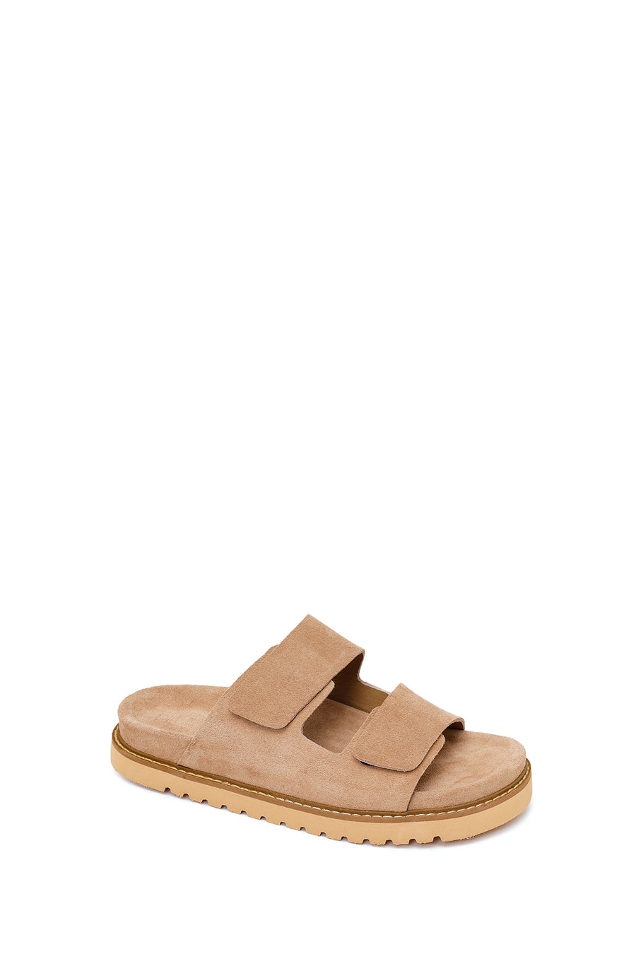 Women's Mink Double Buckle Suede Leather Slippers