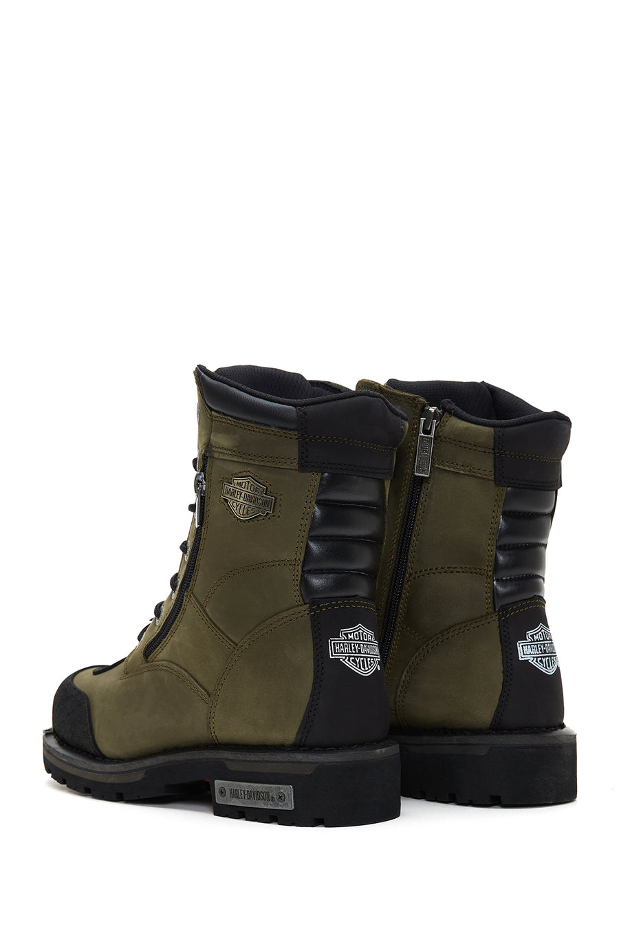 Harley Davidson Erkek Yeşil Riddick Deri Postal Bot