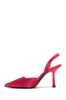 Women's Pink Stone Heeled Shoes | Derimod