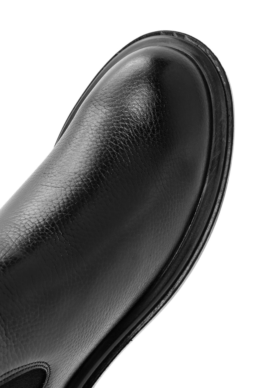 Men's Black Leather Chelsea Boots