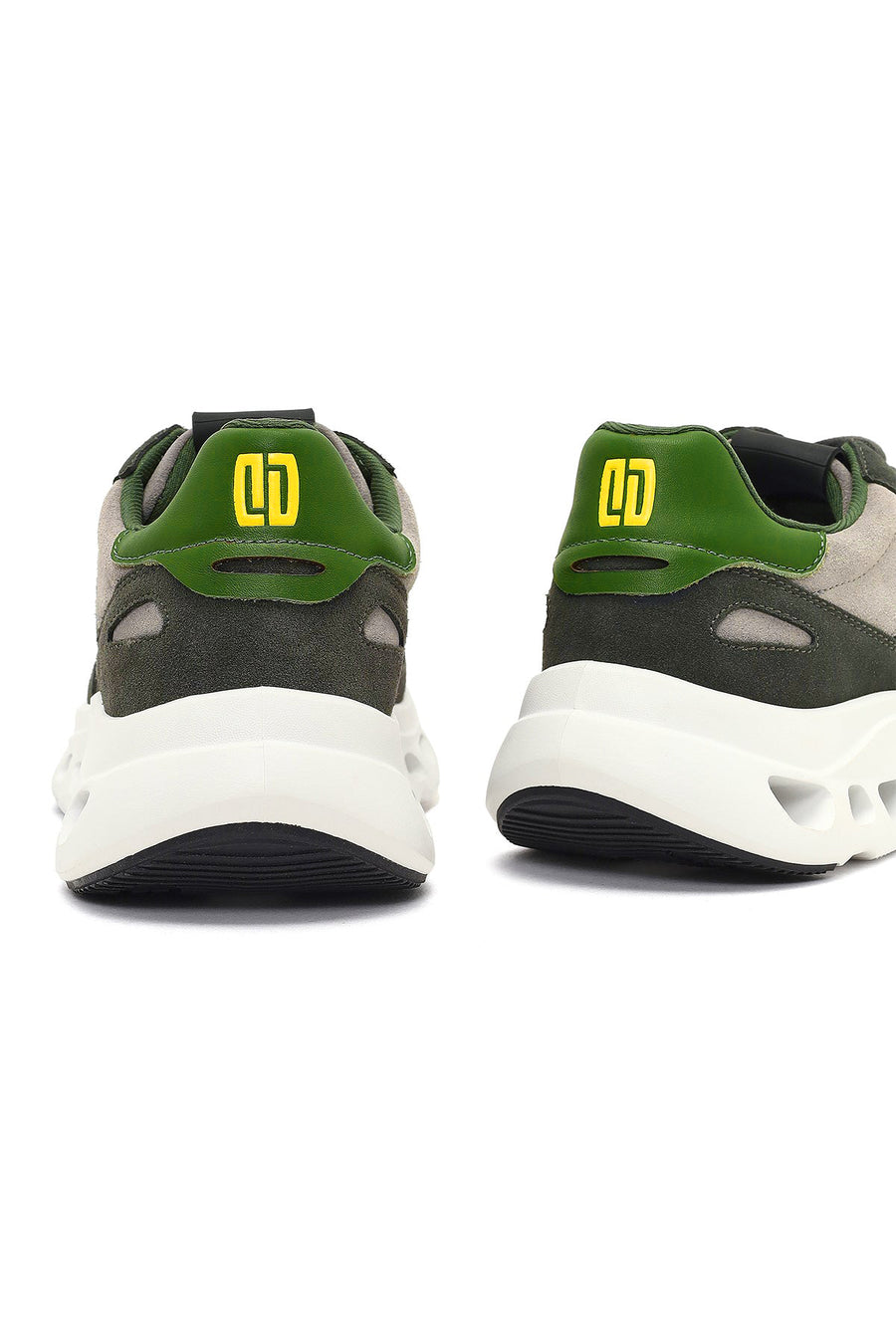 Derimod Studio Erkek Koyu Yeşil Bağcıklı Kalın Tabanlı Sneaker
