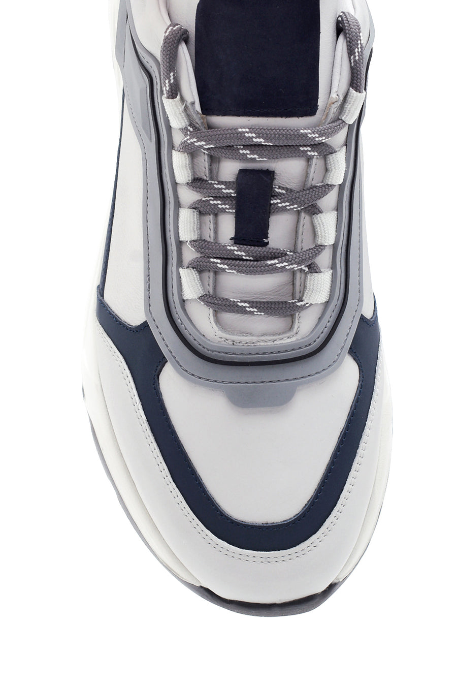 Erkek Deri Şerit Detaylı Sneaker