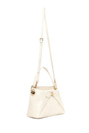 Woman Cream Long Strap Snake Patterned Mini Shoulder Bag | Derimod