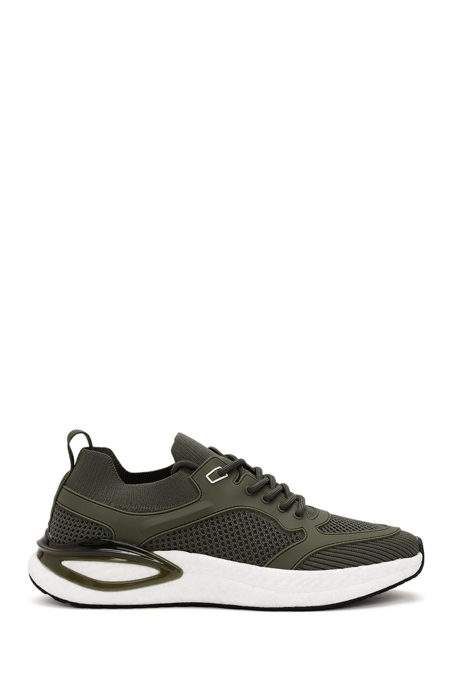 Derimod Zero Erkek Yeşil Bağcıklı Kalın Tabanlı Kumaş Sneaker 24SFD69236F | Derimod