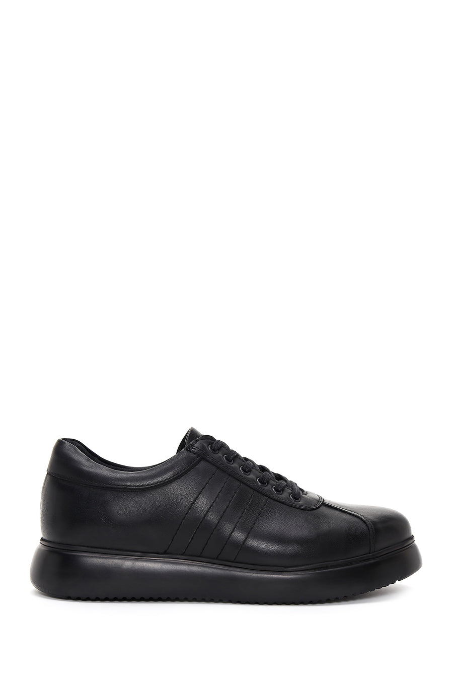 Erkek Siyah Deri Casual Sneaker 23SFD681318 | Derimod