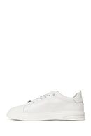 Erkek Beyaz Bağcıklı Deri Sneaker | Derimod