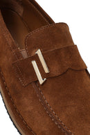 Erkek Taba Süet Deri Casual Loafer | Derimod