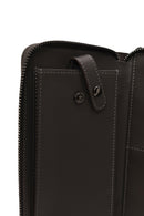 Male Khaki Leather Wallet | Derimod