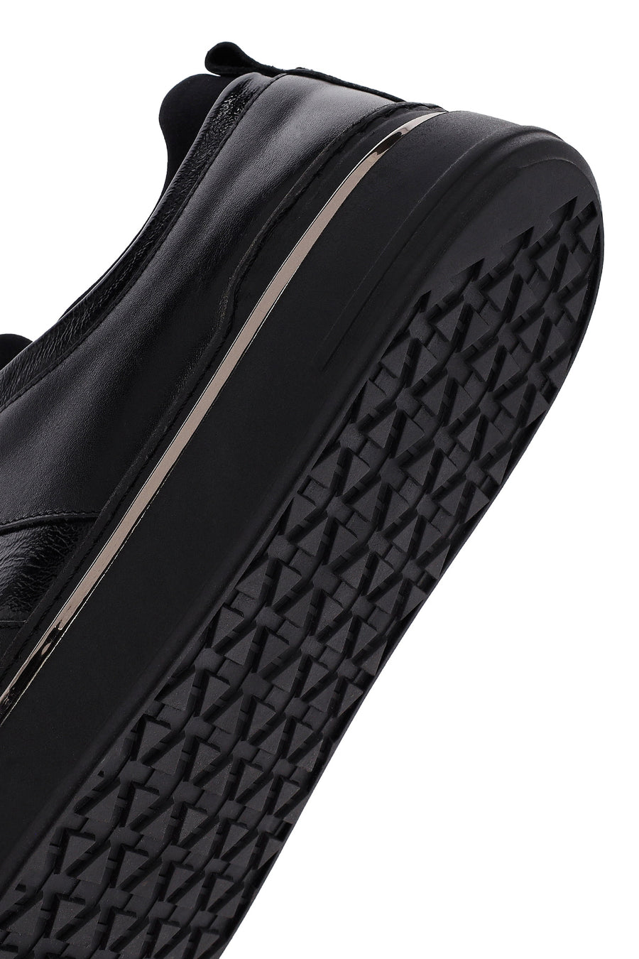 Erkek Siyah Deri Sneaker