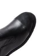 Men's Leather Zippered Boots | Derimod