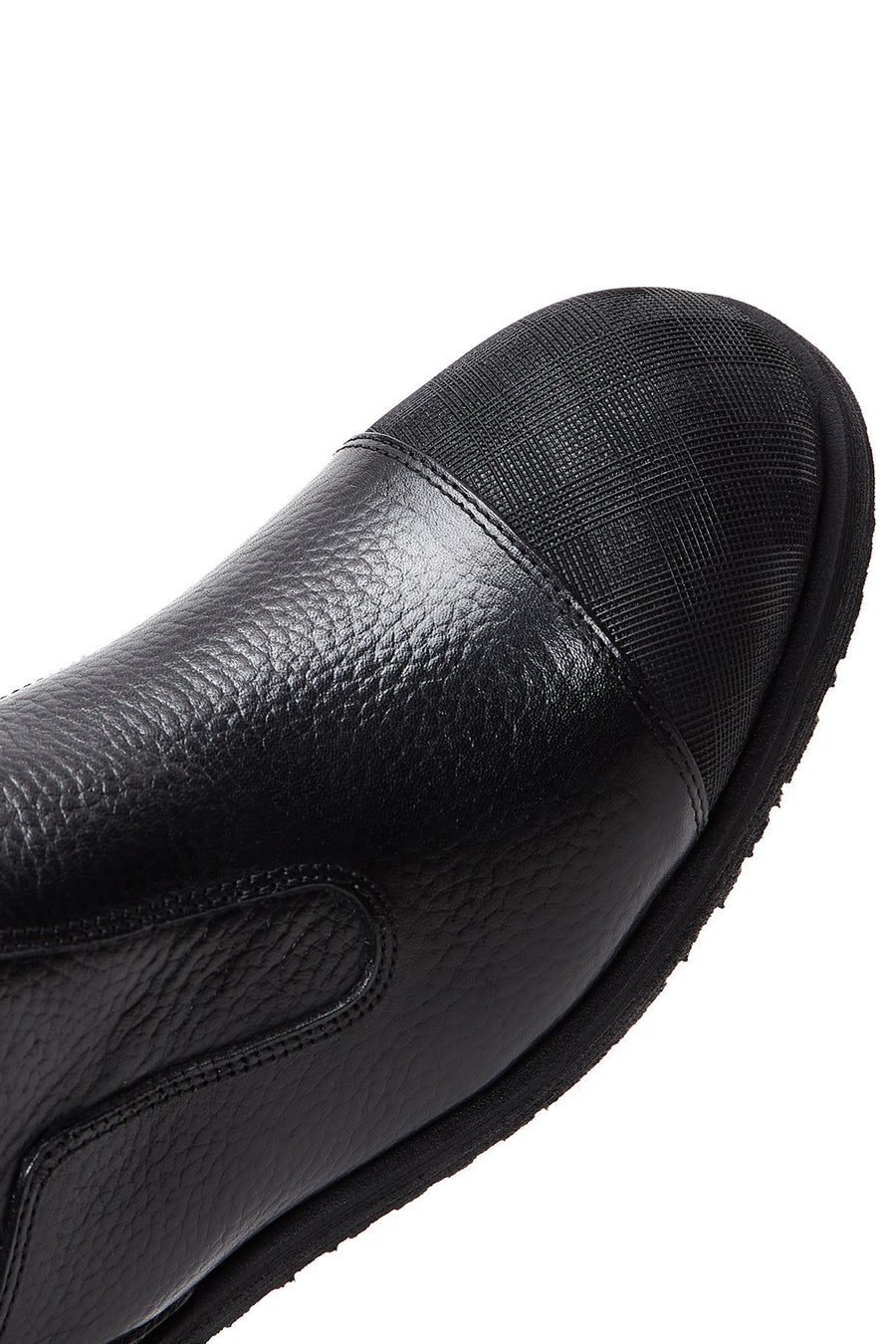 Men's Leather Zippered Boots