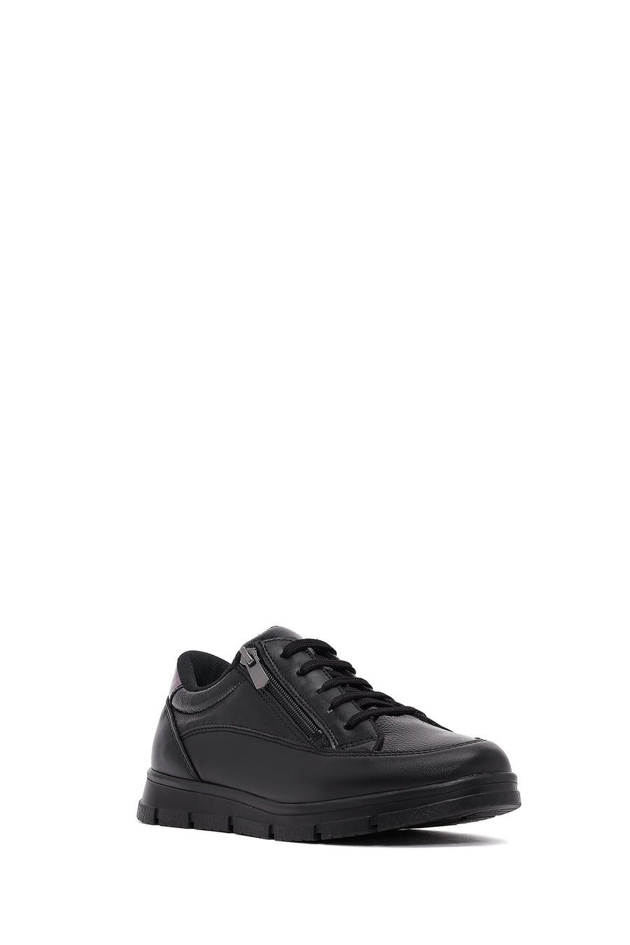 Kadın Siyah Bağcıklı Sneaker