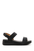 Women's Black Thick Sole Comfort Sandals | Derimod