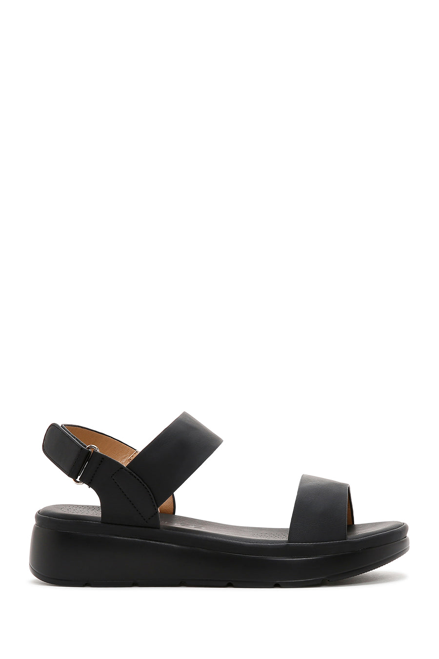 Women's Black Thick Sole Comfort Sandals 23SFE4704FT | Derimod