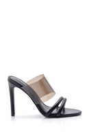 Women's Transparent Detailed Heeled Slippers | Derimod