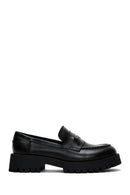 Kadın Siyah Deri Maskülen Loafer | Derimod