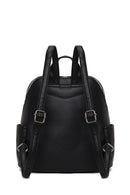 Woman Black Printed Backpack | Derimod