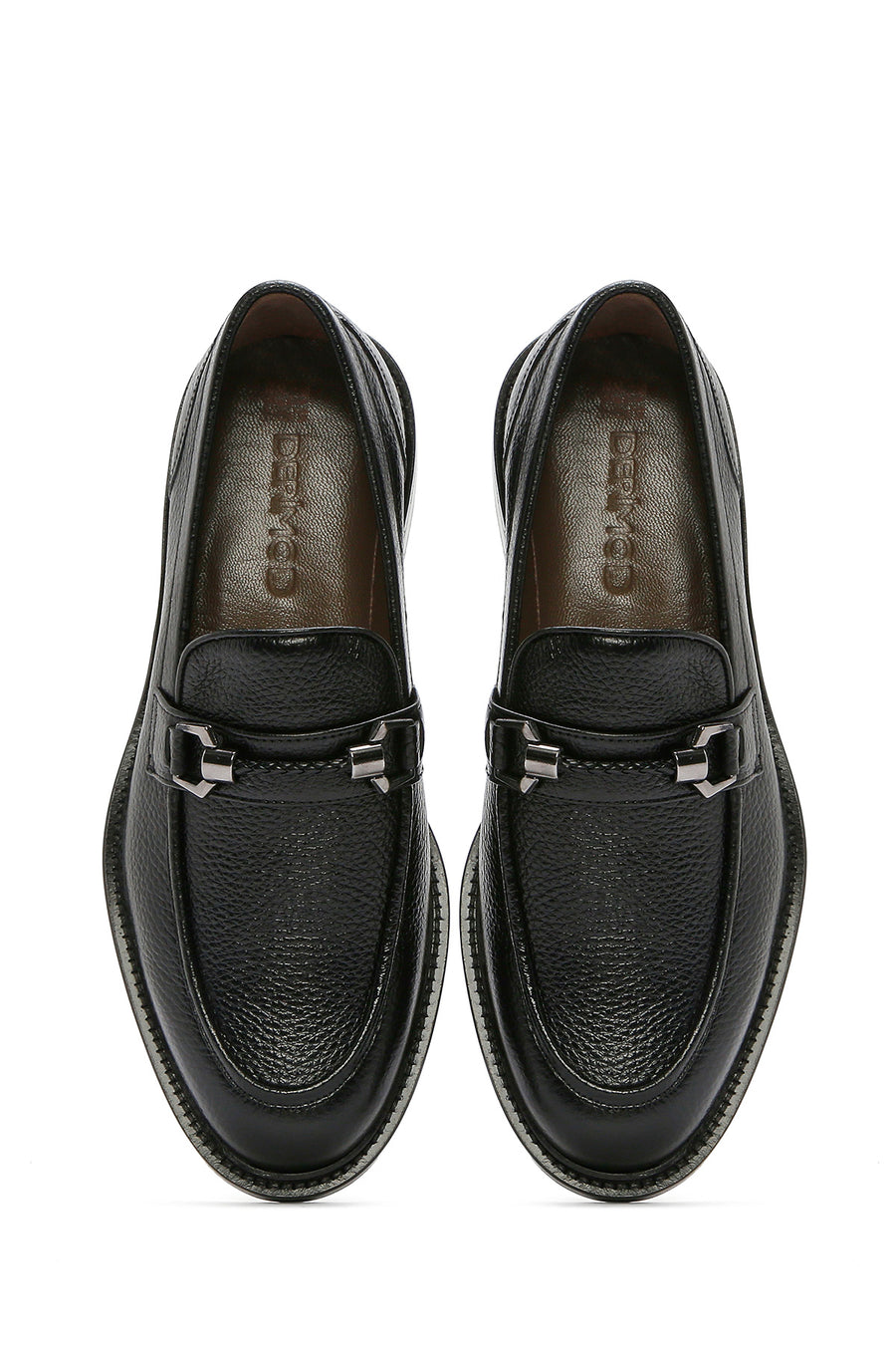 Erkek Siyah Deri Klasik Loafer