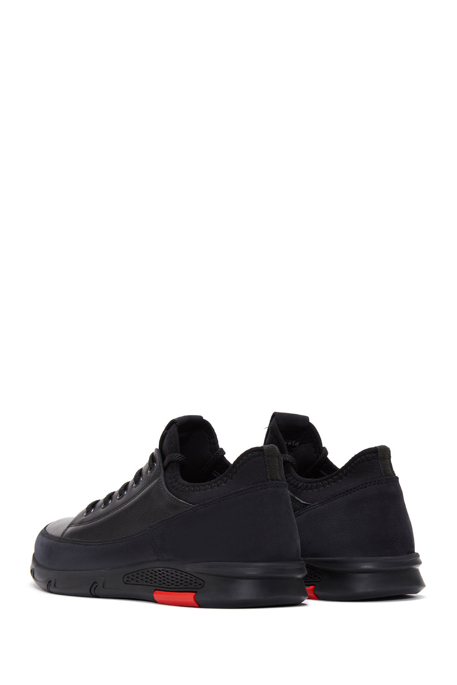 Erkek Siyah Deri Sneaker