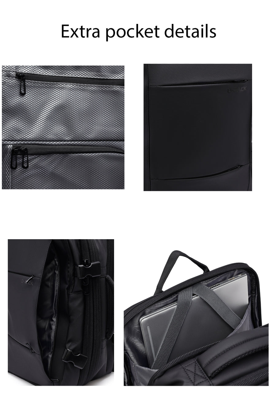 D-Pack Unisex Siyah Kumaş Sırt Çantası