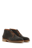Men's Khaki Suede Leather Classic Boots | Derimod